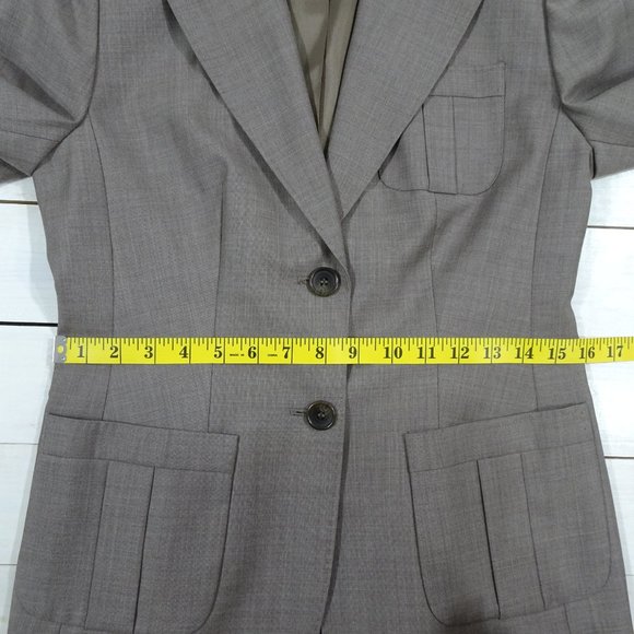 Ann Taylor Loft Petites Wool Blend Blazer 4P - Picture 8 of 10